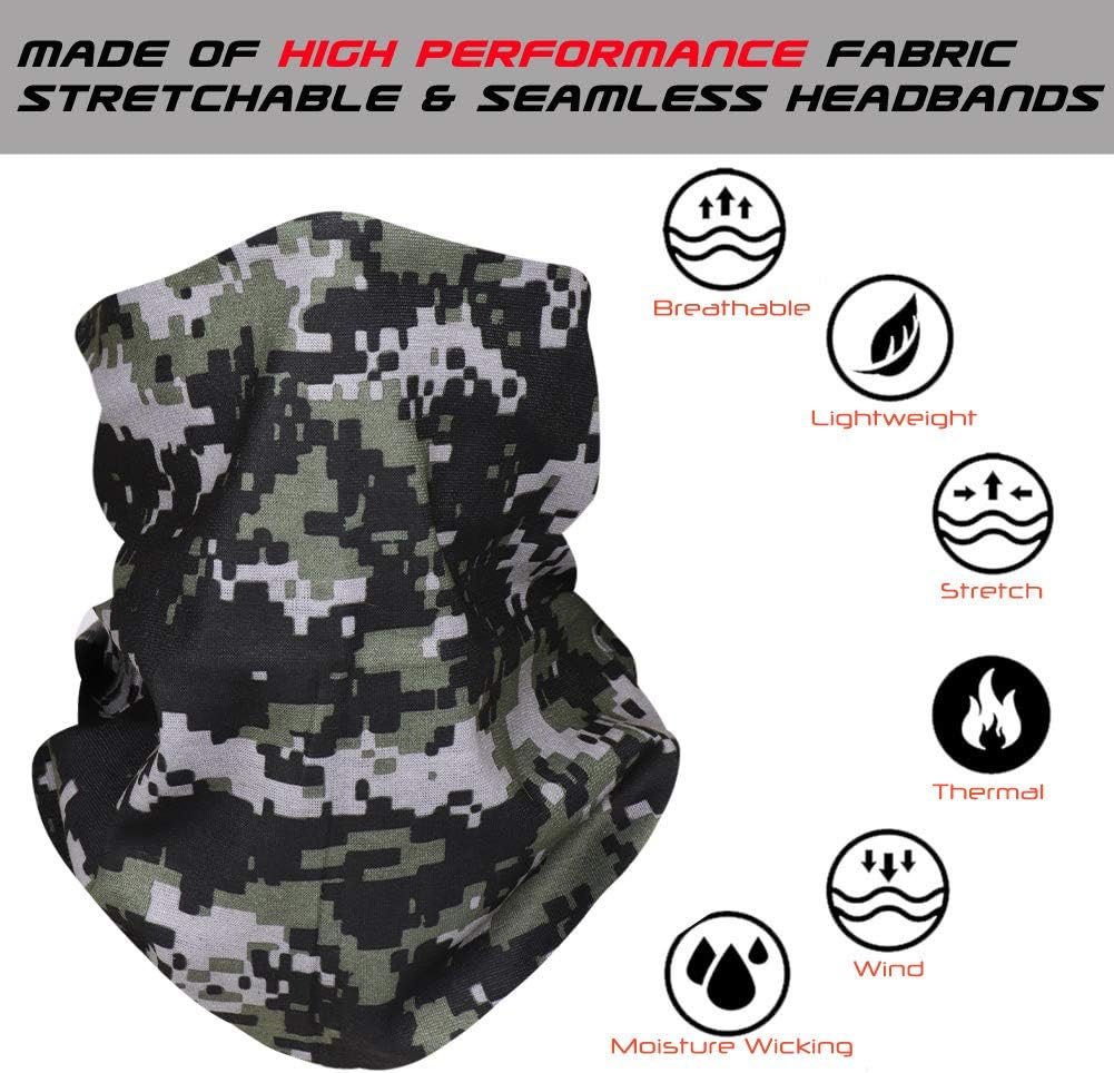Detalle de 6 StĂŒck Nahtlose Bandanas Multifunktionstuch đ§Ł