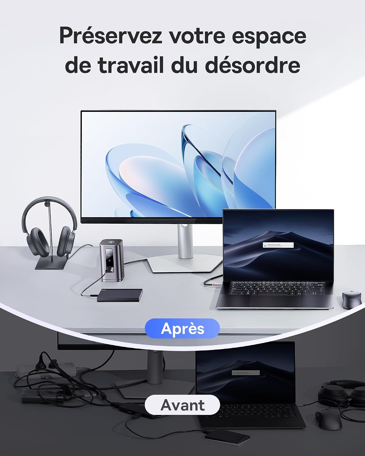 Detalle de Baseus Station d’accueil USB-C 100 W 11 en 1
