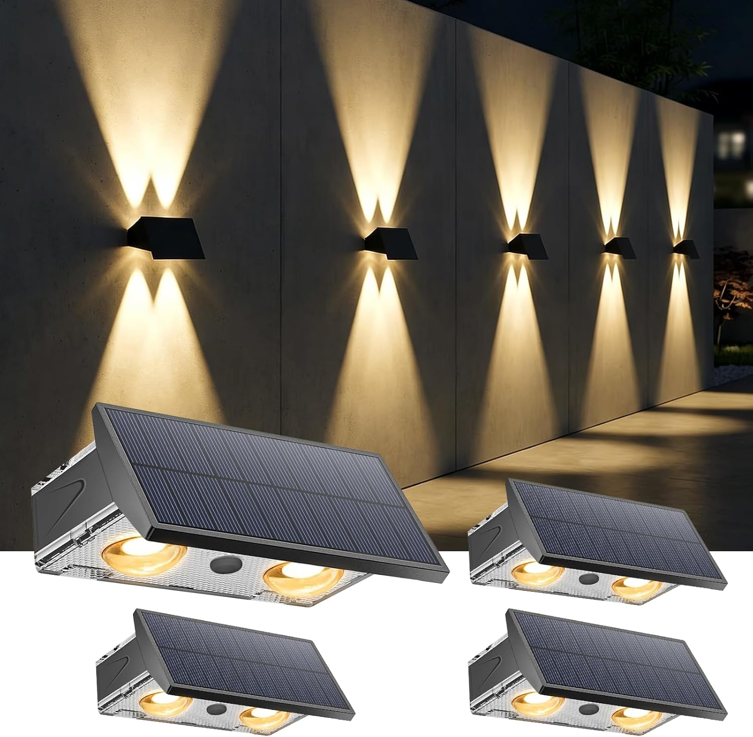 Thumbnail 6 de Auting Solarlampen für den Außenbereich (4er-Set) – warmweißes LED-Licht mit IP65