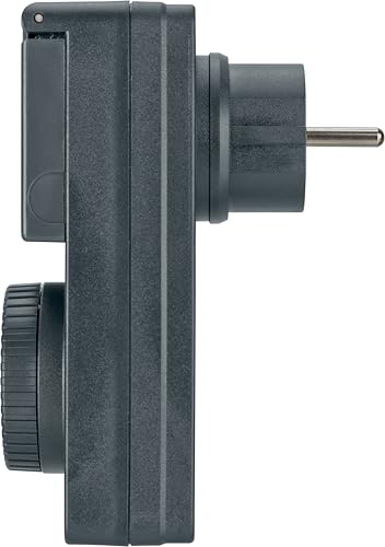 Detalle 2 de Brennenstuhl Zeitschaltuhr mit Dämmerungssensor DDT IP44 – 6 Programme, robust für den Außenbereich