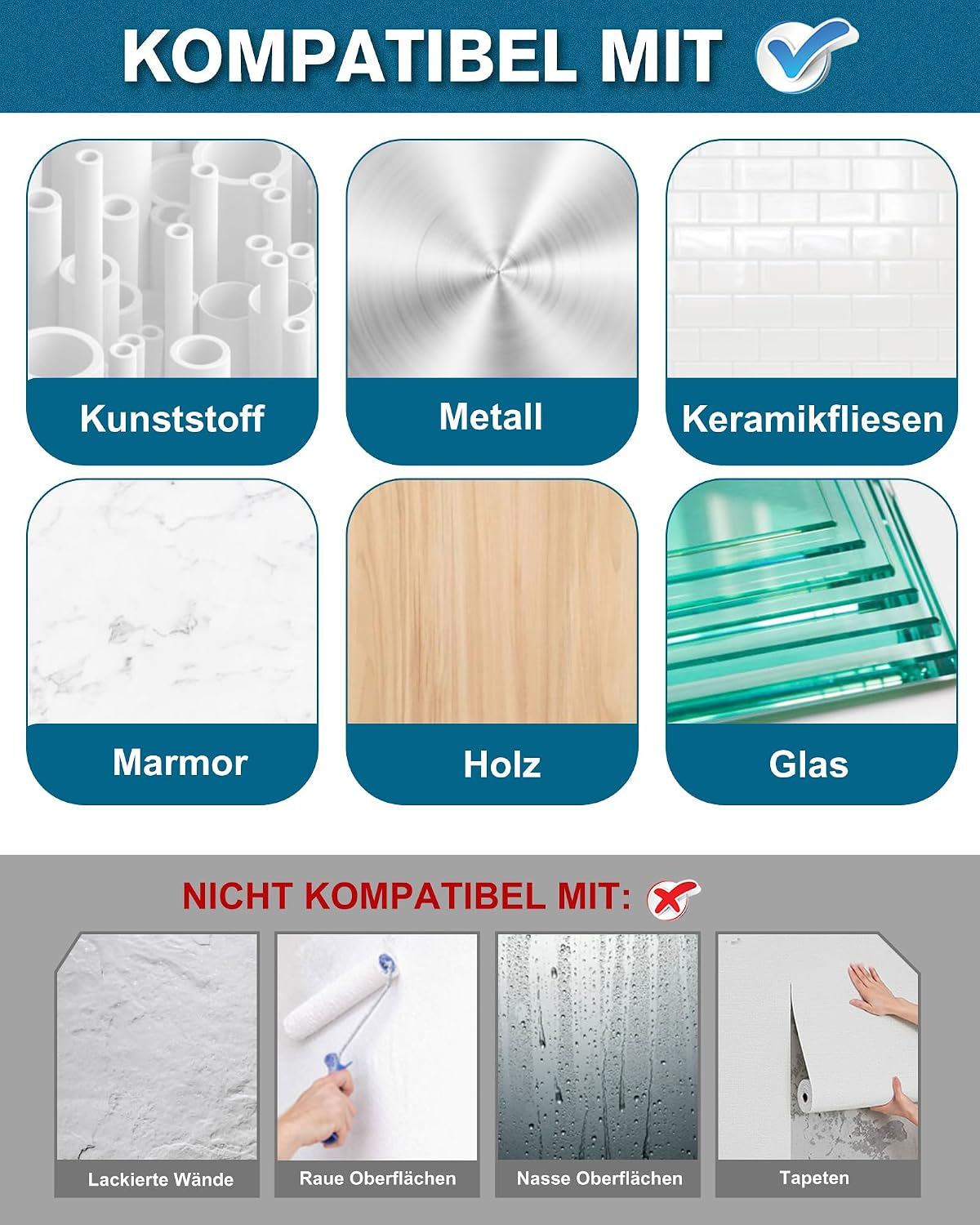 Thumbnail 5 de Emitever doppelseitiges Klebeband Extra Stark 20 mm x 5,5 m (Montageband) – 17–28 N/cm, rückstandsfrei entfernbar
