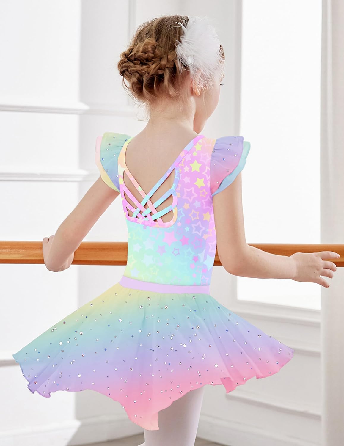 Detalle de Costume balletto 2 pezzi glitter 2-9 anni