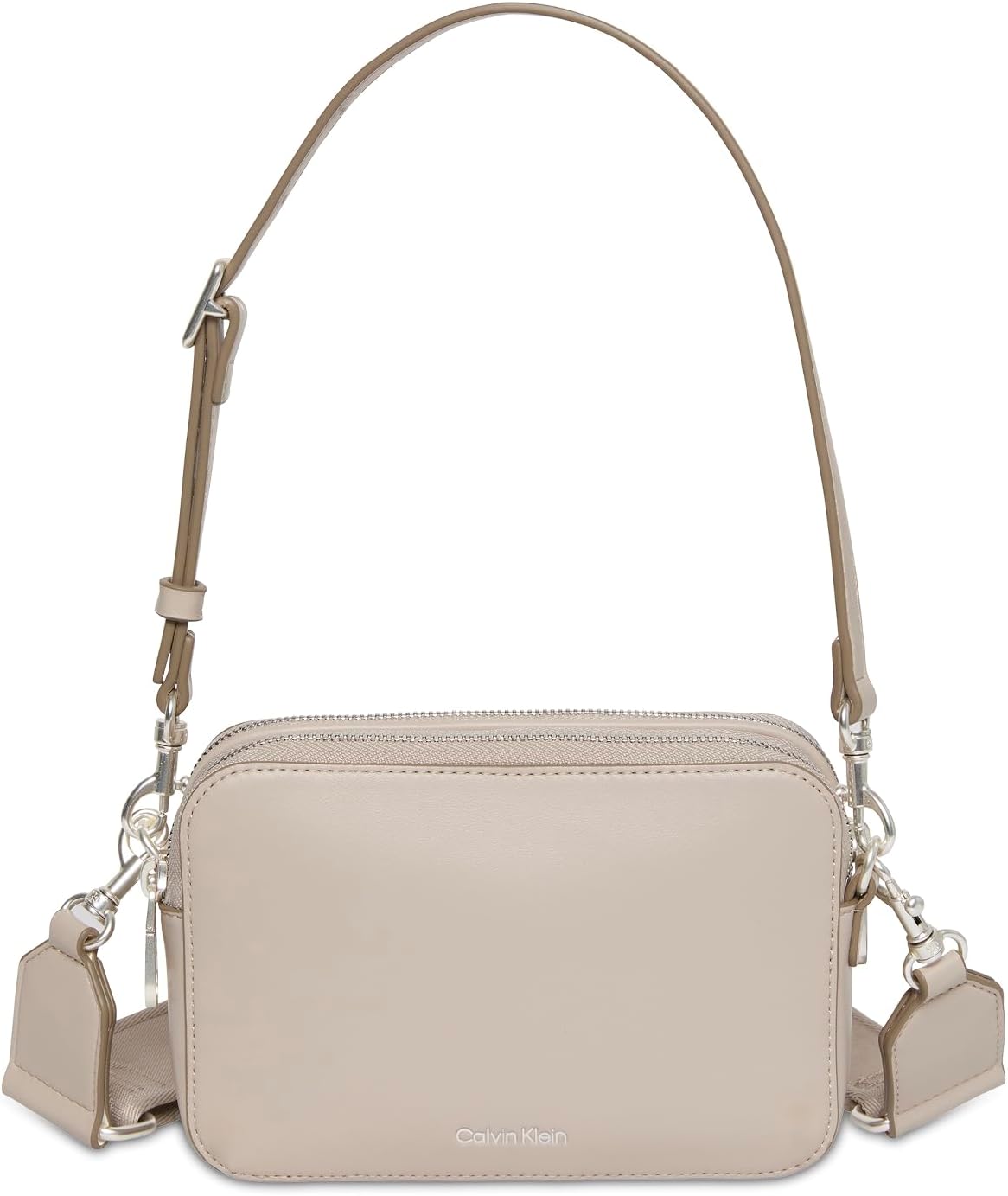 Detalle 2 de Calvin Klein Sac à Bandoulière Femme Webbing Double Strap — Élégance sobre et authenticité