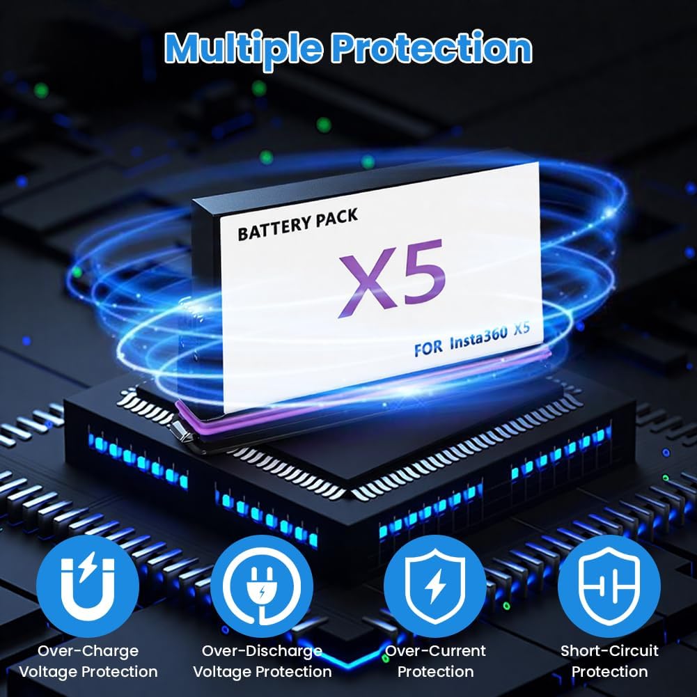 Detalle 1 de OFFCUP Insta360 X5 Battery 2800mAh Pack