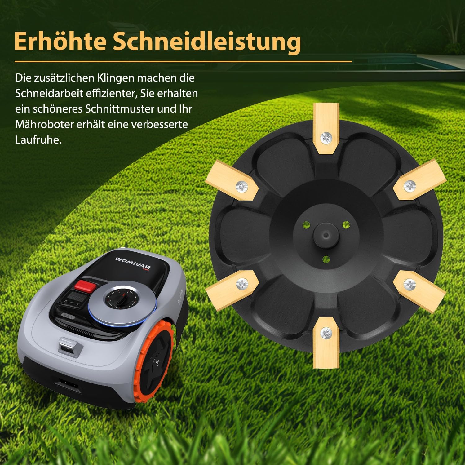 Thumbnail 1 de [AUFRÜSTUNG] Messerteller + 6 Klingen für Segway Navimow i-Serie (kompatibel mit i105E, i108E, i110E, i205 AWD, i208 AWD)