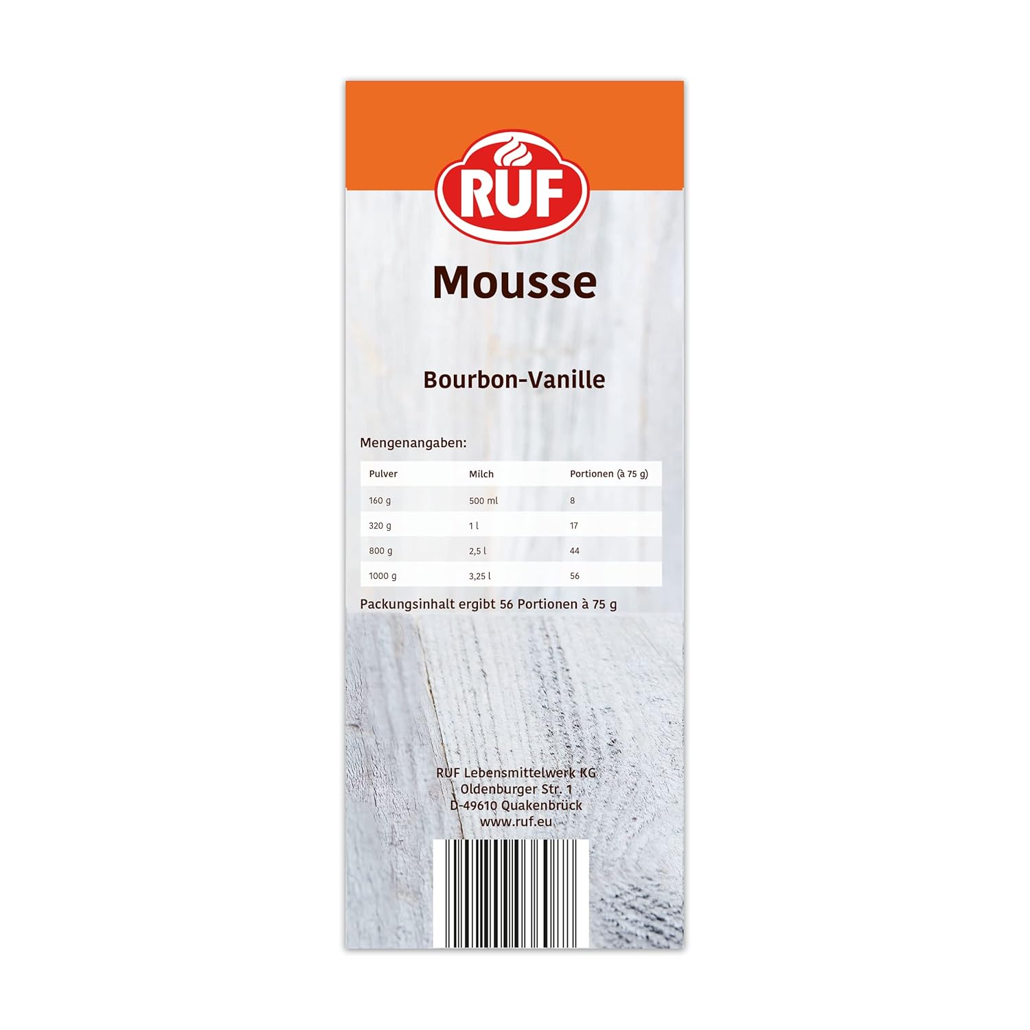 Thumbnail 4 de RUF Mousse Bourbon-Vanille (1 x 1000 g) – portionsfertige Dessertmousse ohne Kochen