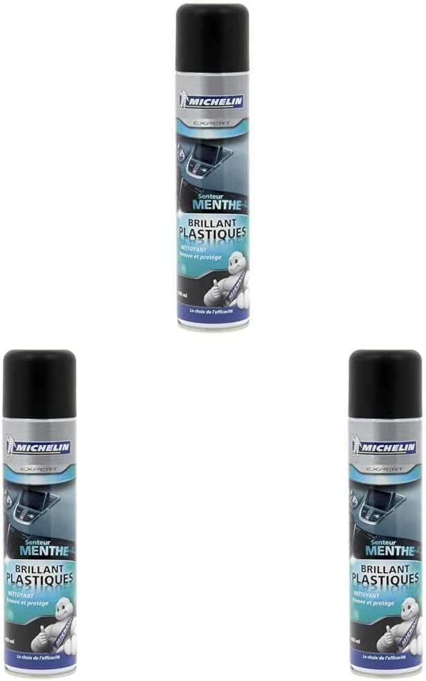 Detalle 1 de MICHELIN Expert Nettoyant Brillant Plastiques Voiture – 400 ml, menthe
