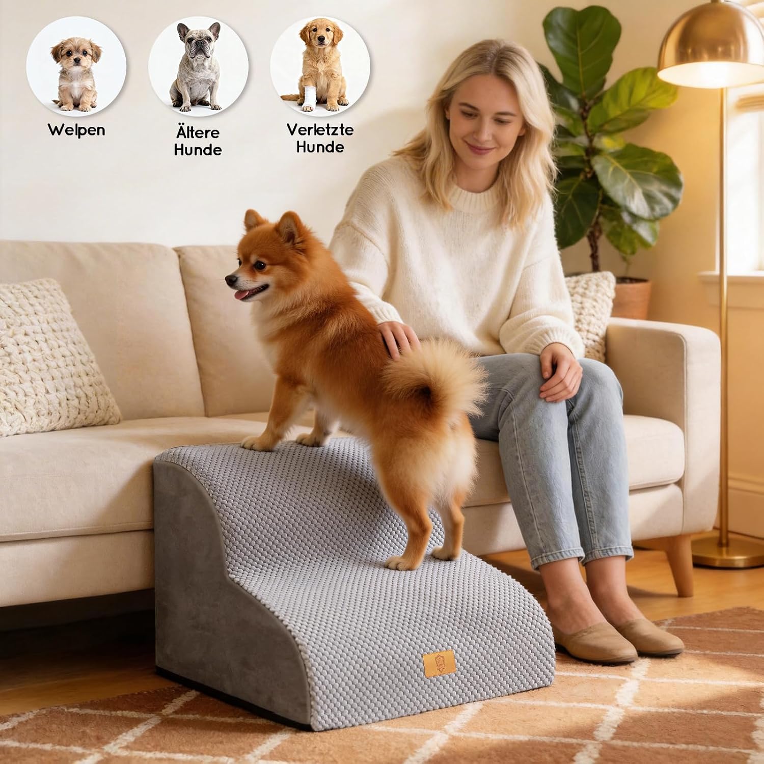 Thumbnail 6 de Thihome Hundetreppe 40x40x30 cm 🐾