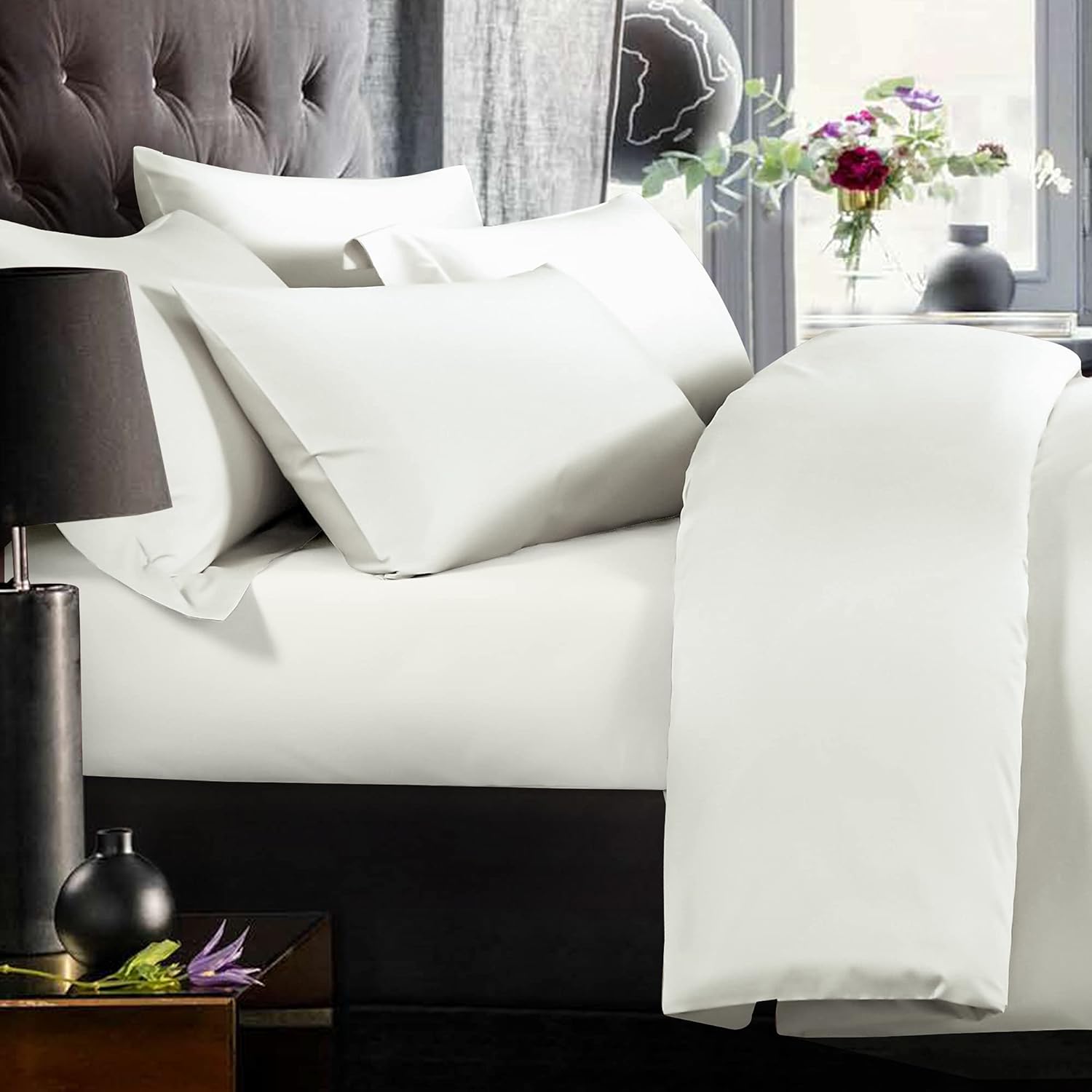 Detalle 2 de NTBAY 500 Egyptian cotton fitted sheet