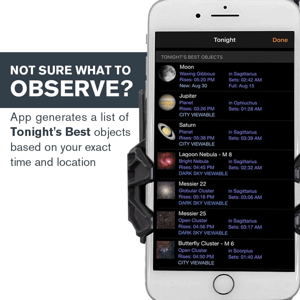 Detalle de Celestron 22461 StarSense Explore DX 130 Newtonian Reflector Telescope (smartphone app-enabled)