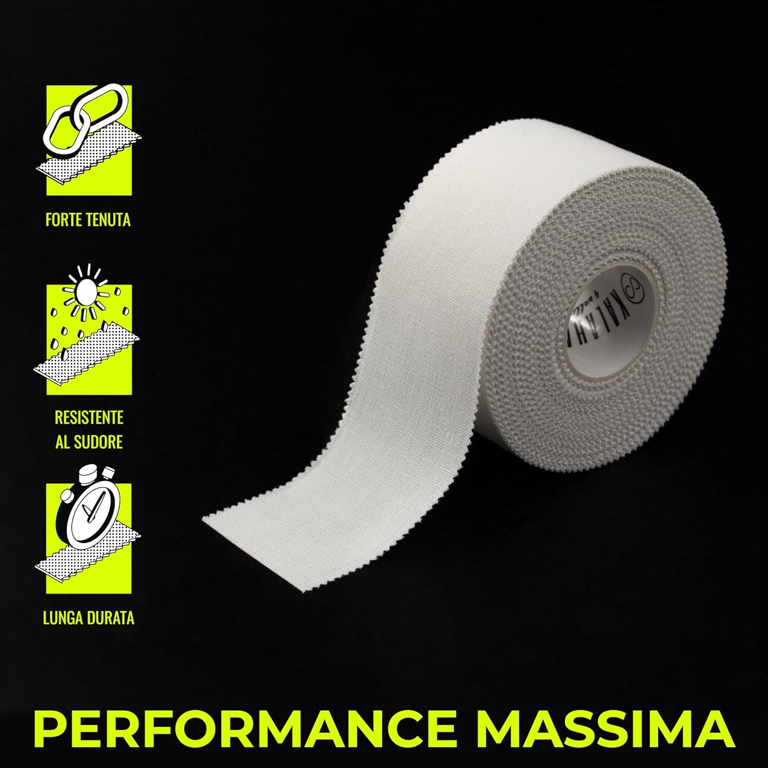Thumbnail 2 de KALAHARI Tape sportivo Extra Lungo 3.8 cm x 13.7 m — Nastro fasciature non elastico in cotone