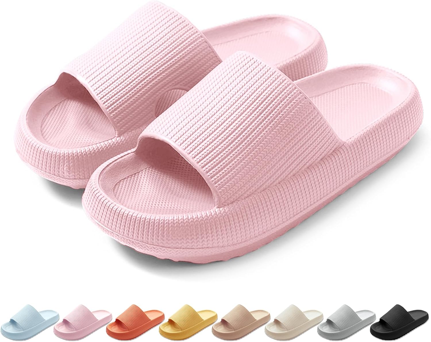 Detalle de HEOAARG Cloud-Slides Badeschuhe mit rutschfester Sohle (Original Badelatschen, für Damen & Herren)