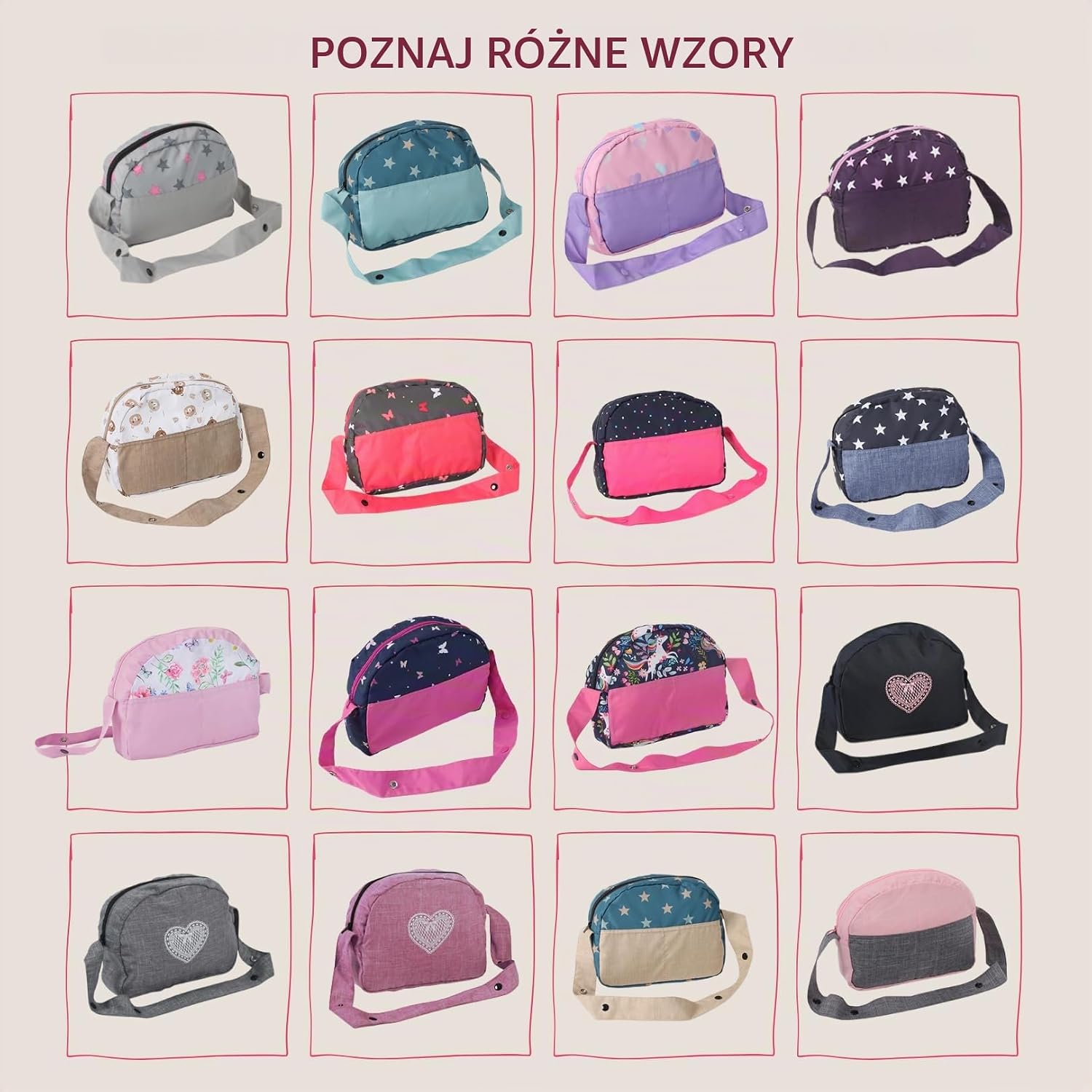 Detalle 2 de Bayer Chic 2000 853-53 – torba do przewijania lalek w kwiaty, różowa