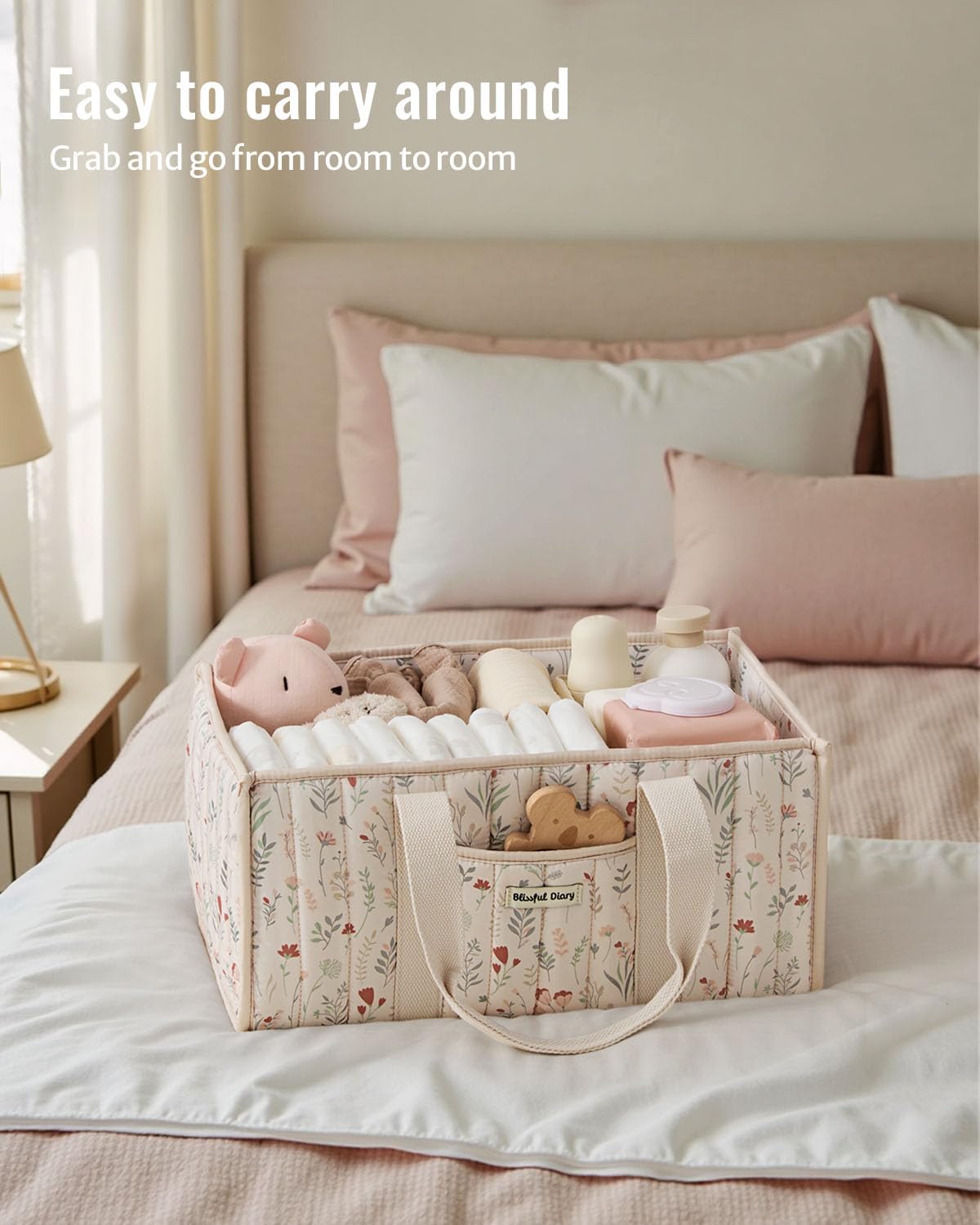 Detalle 2 de Blissful Diary Diaper Caddy, Quilted