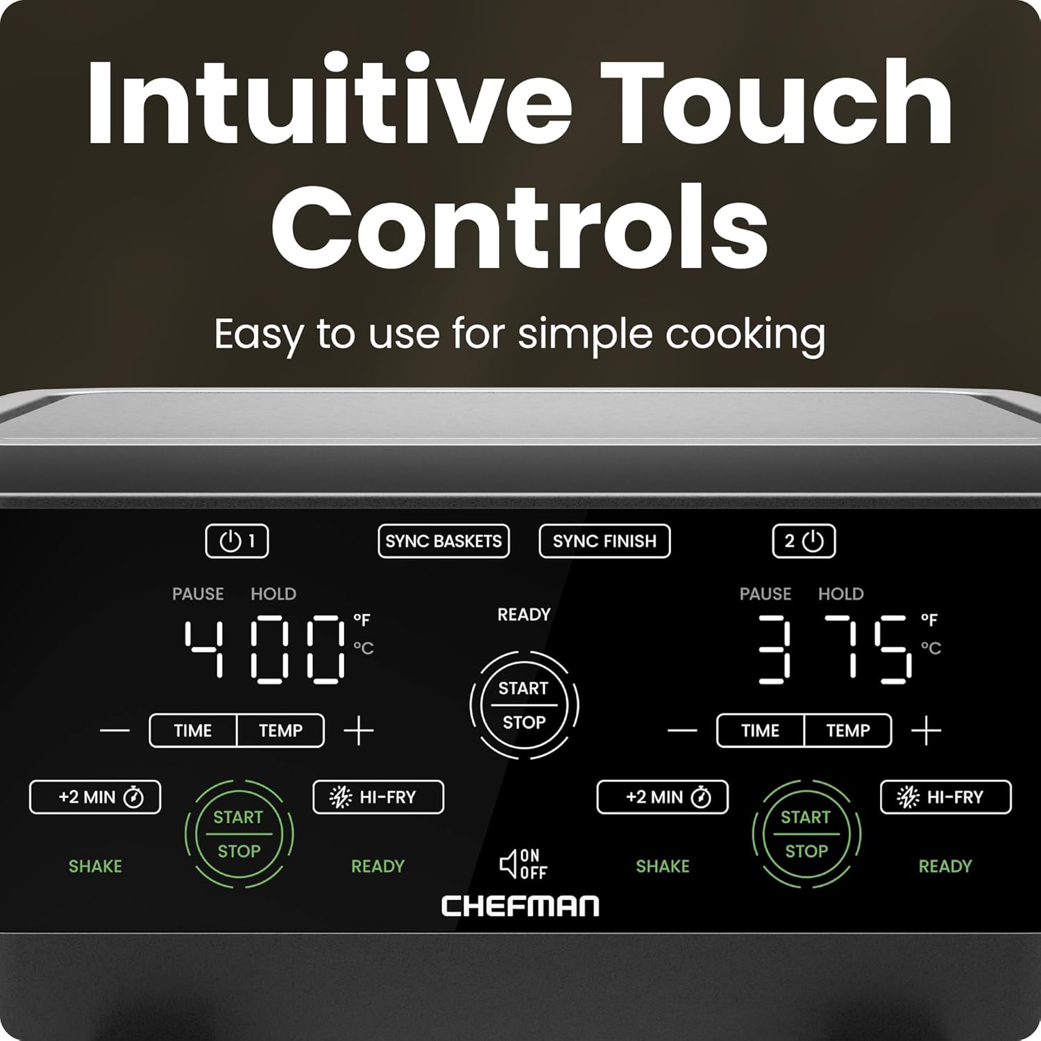 Thumbnail 5 de Chefman 6-Quart Dual Basket Air Fryer