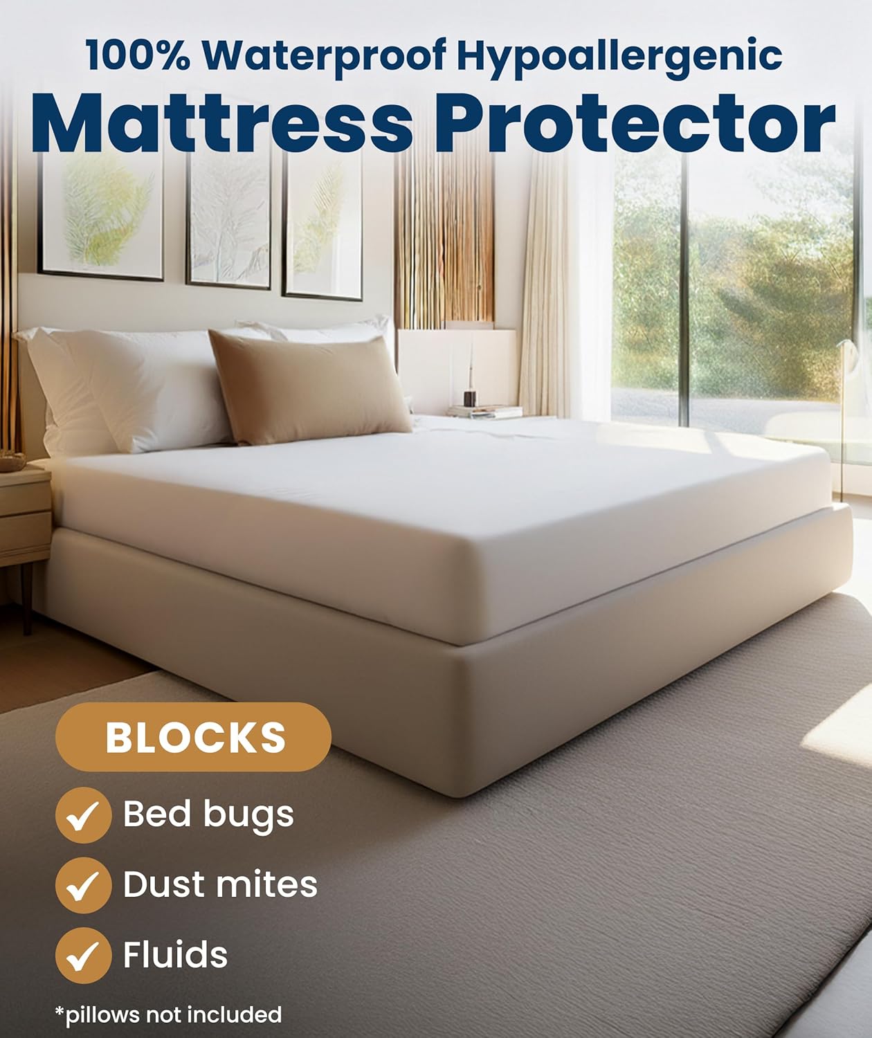 Detalle 2 de Everlasting Comfort Premium King Size Mattress Protector