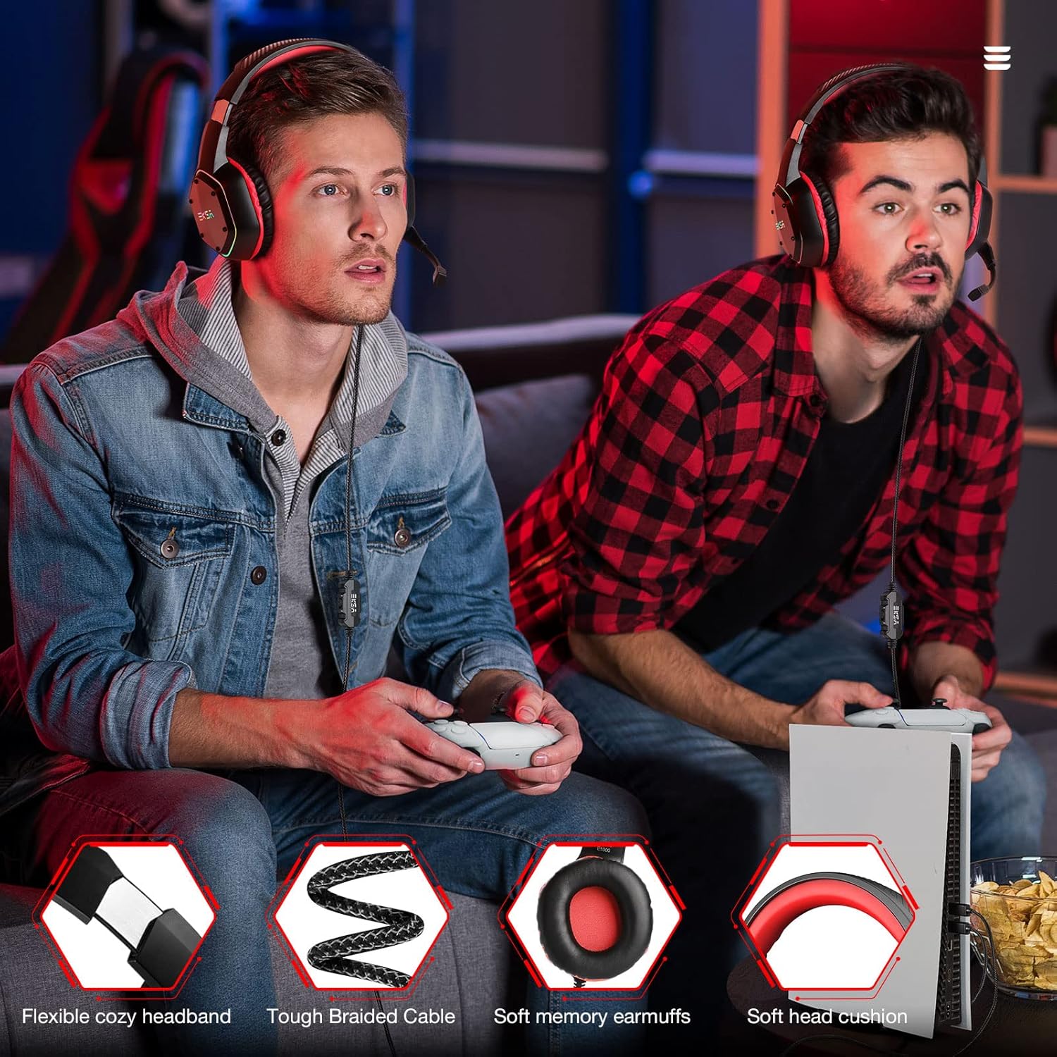 Thumbnail 6 de EKSA E1000 Auriculares gaming USB 7.1