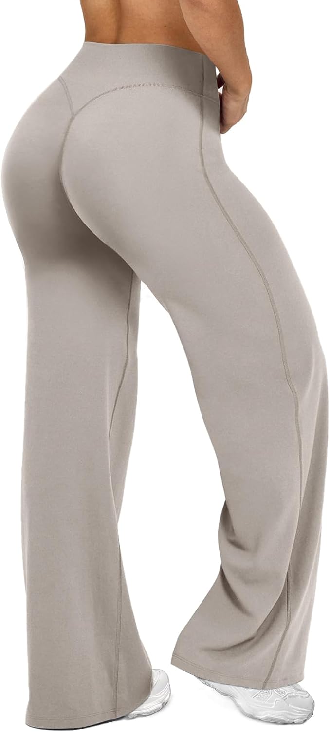 Thumbnail 6 de JGS1996 Wide Leg Yoga Pants for Women: High-Waist Stretch Booty Leggings