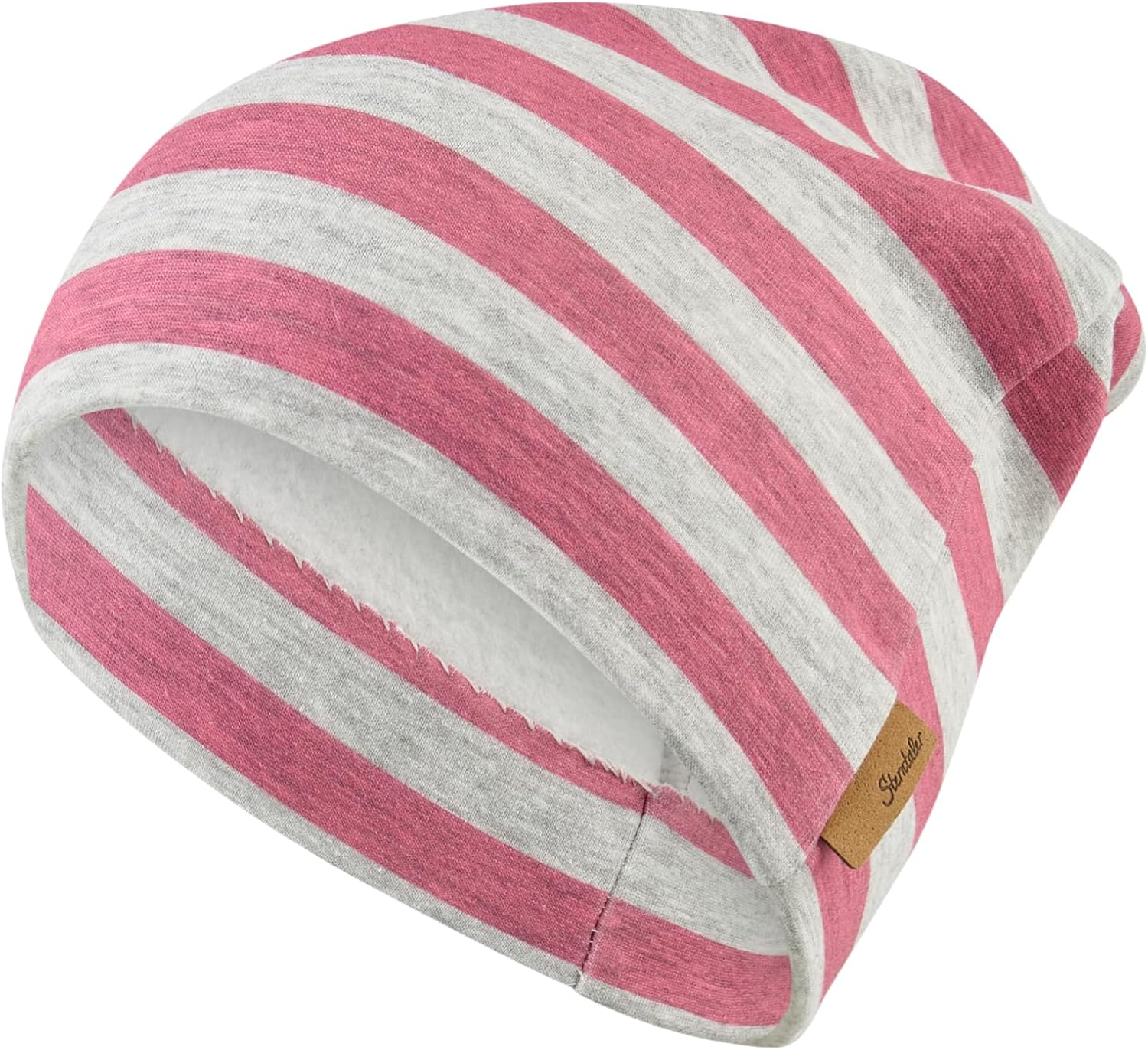 Thumbnail 6 de Sterntaler Beanie Streifen - Bonnet Mixte : bonnet rayé à pois colorés, double porté