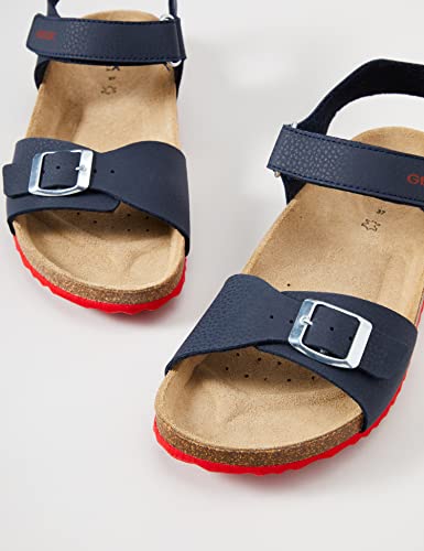 Detalle de Geox Garçon J Ghita Boy B Sandales - Navy/Red (33 EU)