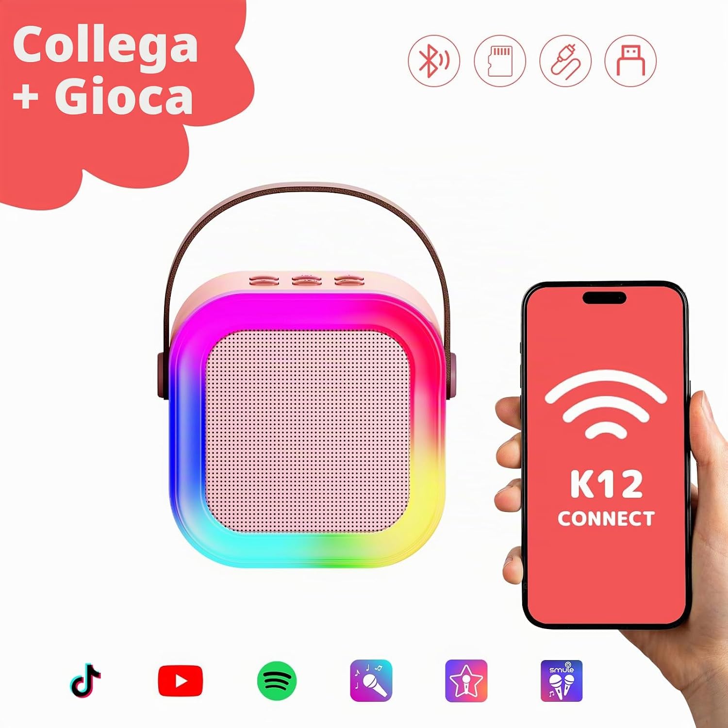 Thumbnail 2 de Fede Karaoke per Bambini microfono Bluetooth 2 pezzi 🎤