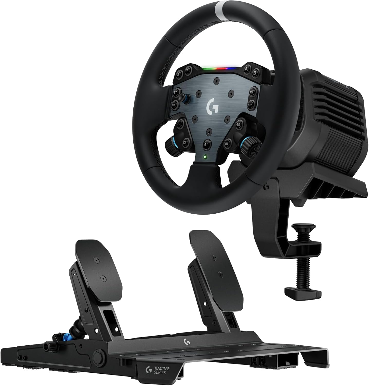 Detalle de Logitech G RS50 System avec RS Pedals : Pack complet pour simulateur de course en 4 éléments