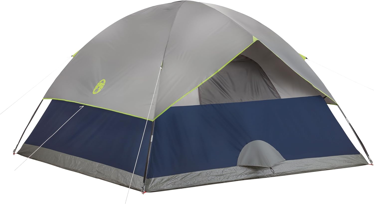 Detalle de Coleman Sundome Camping Tent with Rainfly, 6-Person (Weatherproof, Fast Setup)