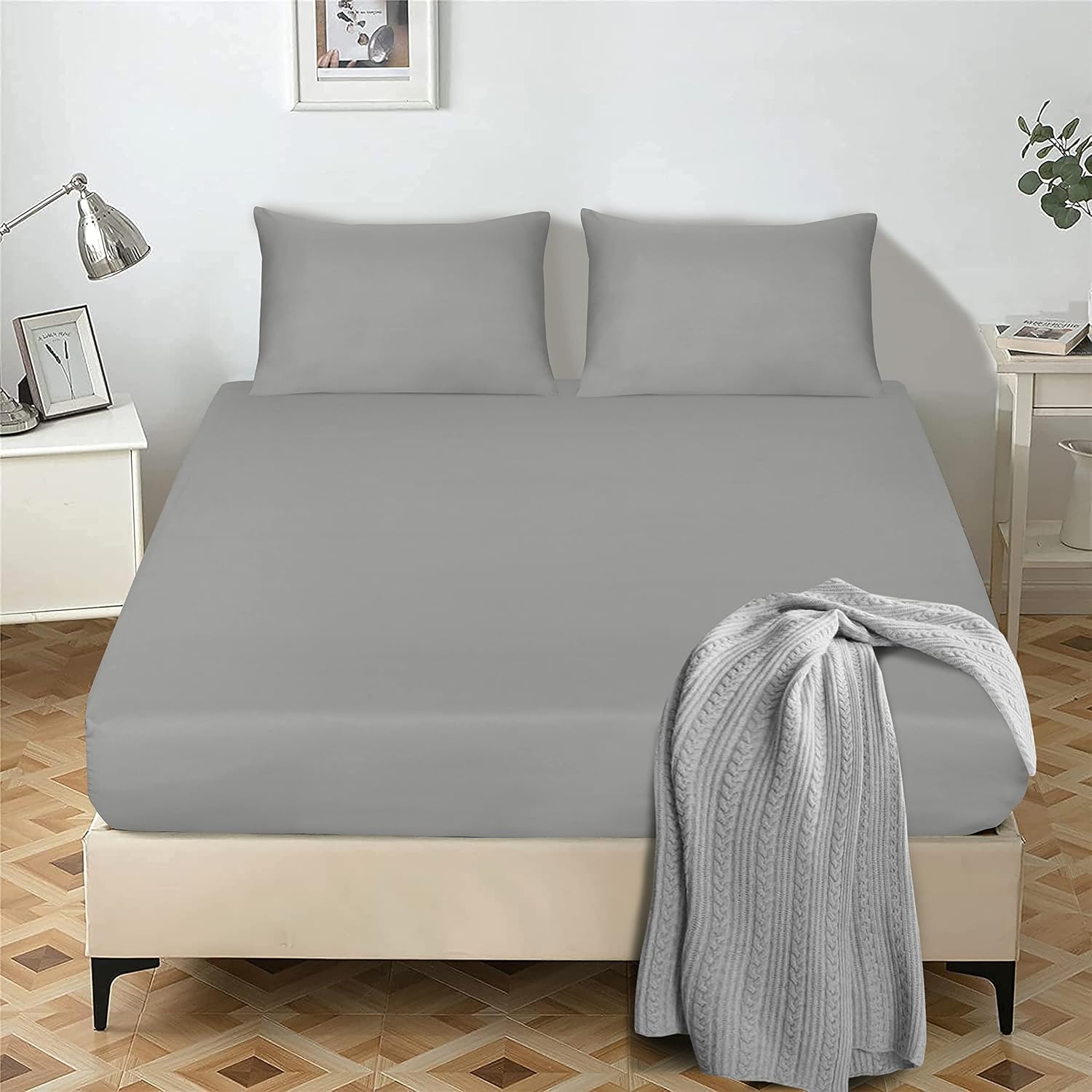 Detalle de My home store Double Fitted Sheet 25 cm Deep