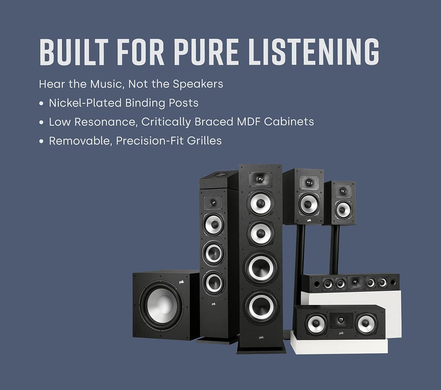 Thumbnail 3 de Polk Audio Center Channel Speaker Monitor XT30