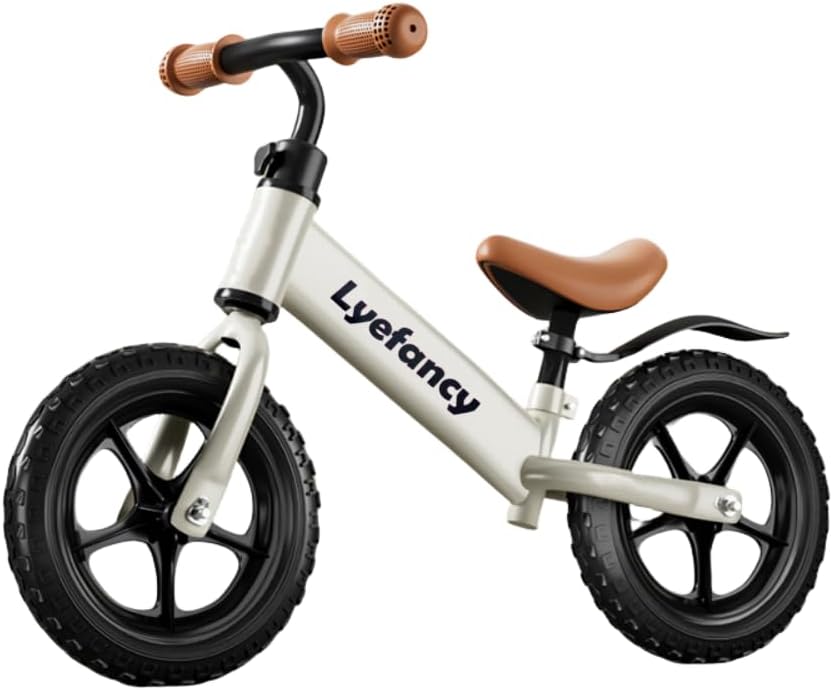 Detalle de Lyefancy 12-Zoll-Laufrad für Kleinkinder 2–6 Jahre – ohne Pedale, höhenverstellbarer Sitz