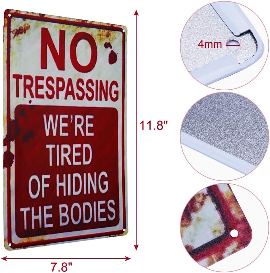 Detalle de Halloween Metal Sign, 7.8 x 11.8 Inches