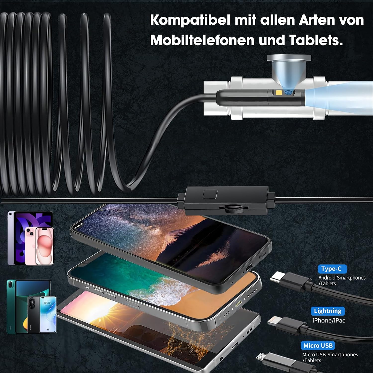 Thumbnail 5 de DPduct 1920 HD Dual Lens Endoskopkamera 7,9 mm