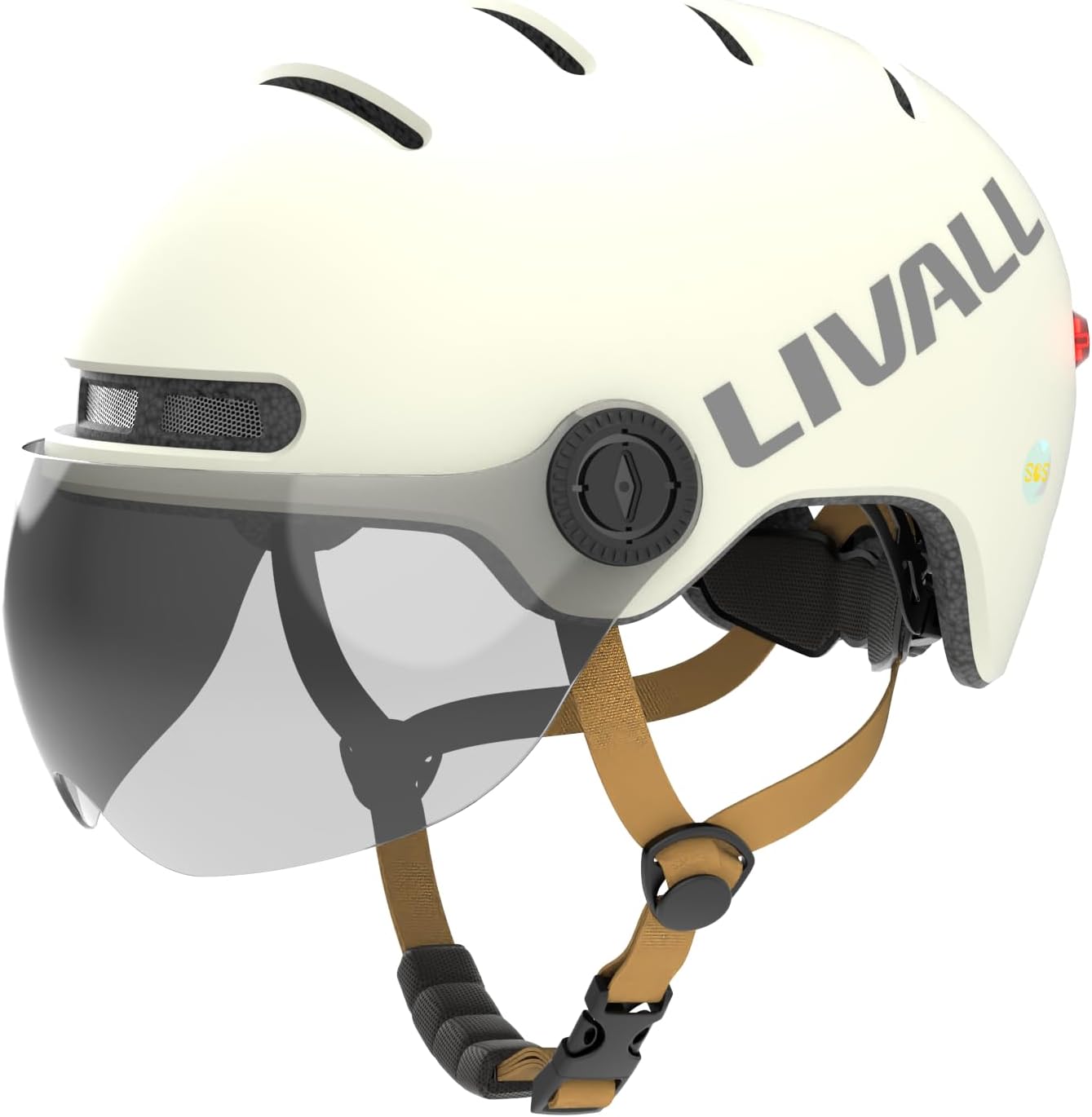 LIVALL L23 – kask rowerowy z wizjerem, tylnym światłem LED i wykrywaniem upadku