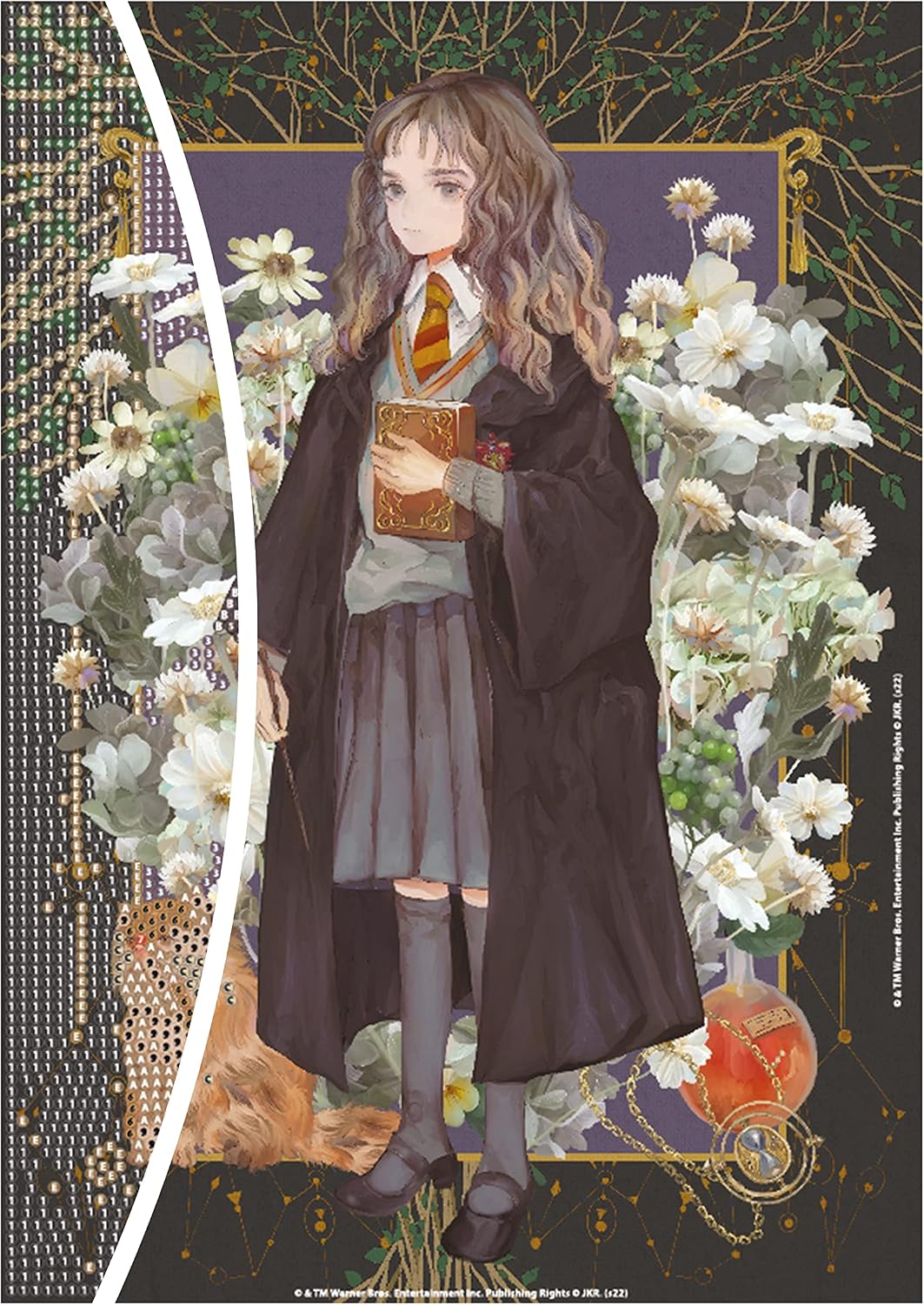 Detalle de DIAMANTINY Harry Potter Yume Fantasy 21010 Hermiona – mozaika A4 z kryształkami 3D