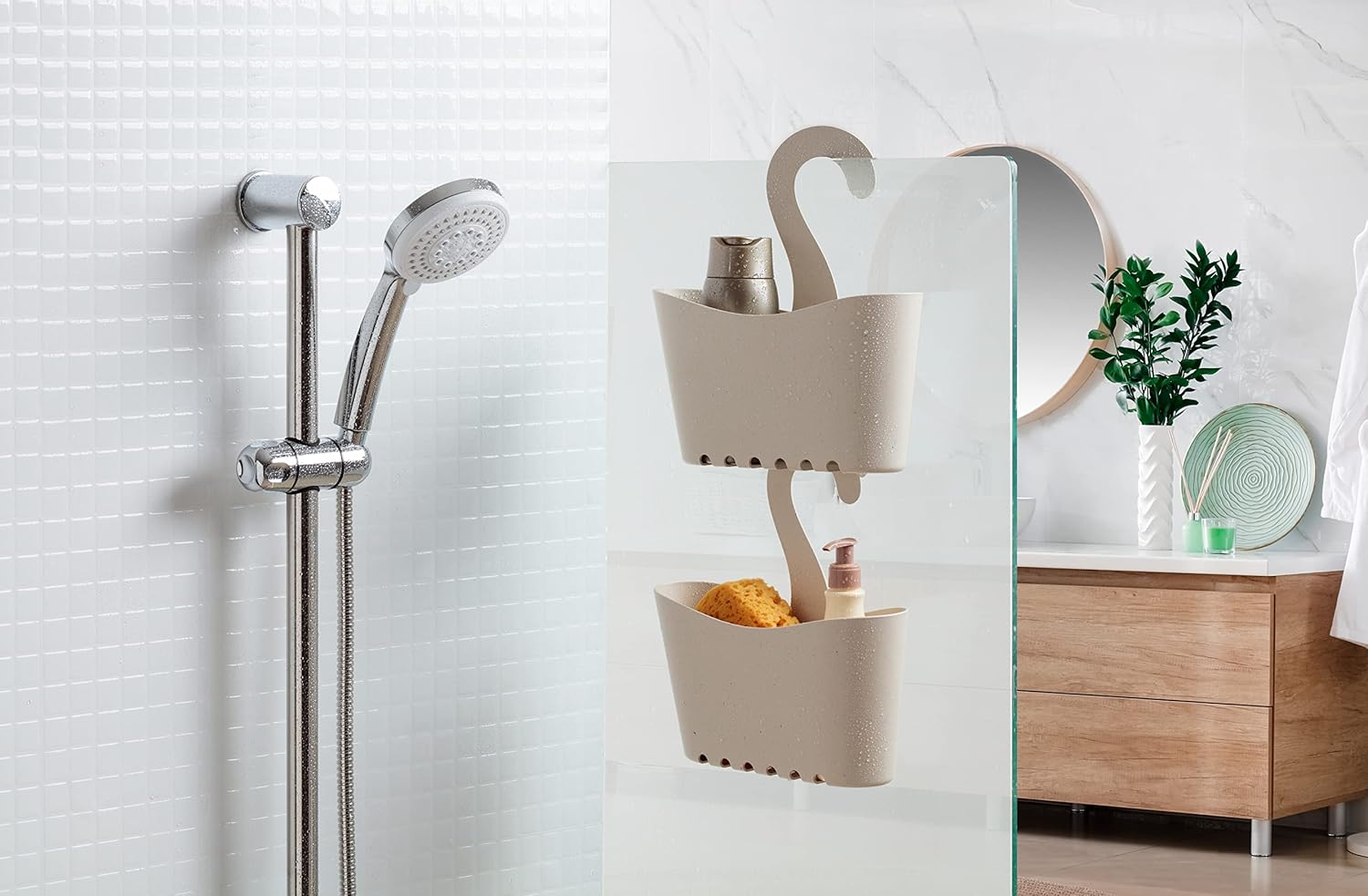 Thumbnail 6 de TATAY Etagere Douche Suspendue Multifonction – 25 x 9 x 28 cm, Ecohome