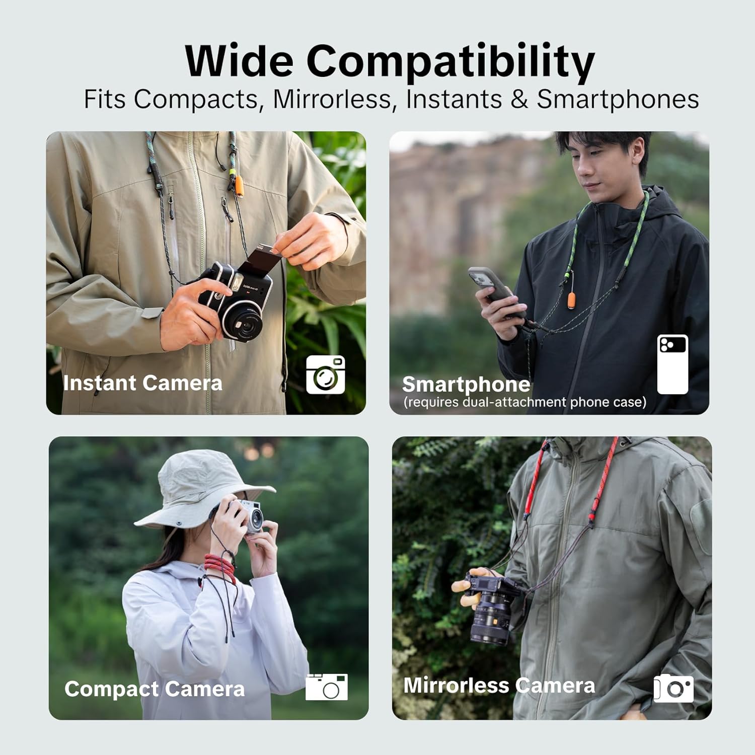 Thumbnail 4 de PGYTECH cinturino slim con sgancio rapido regolabile 820-1360 mm per mirrorless, compatte e smartphone