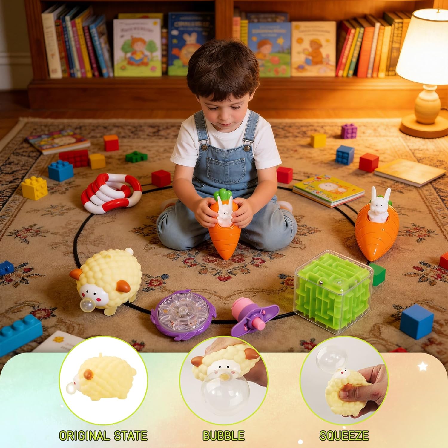 Thumbnail 3 de Outpicker 12-Piece Easter Kids Toy Gift Set (Mini Cars, Fidget & Maze) in Reusable Egg-Shaped Box