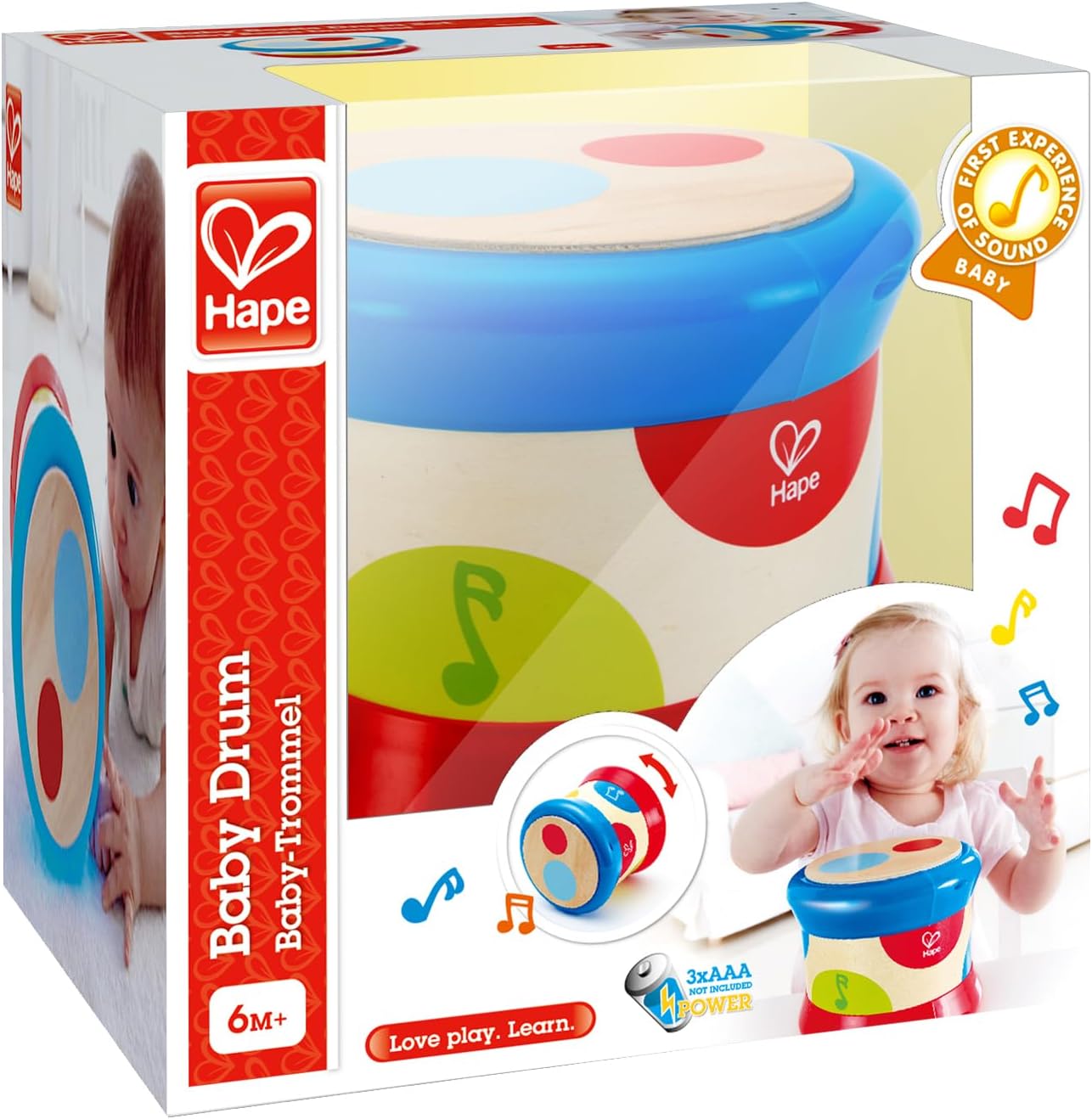 Detalle de Colourful Baby Drum toy for toddlers 6 months