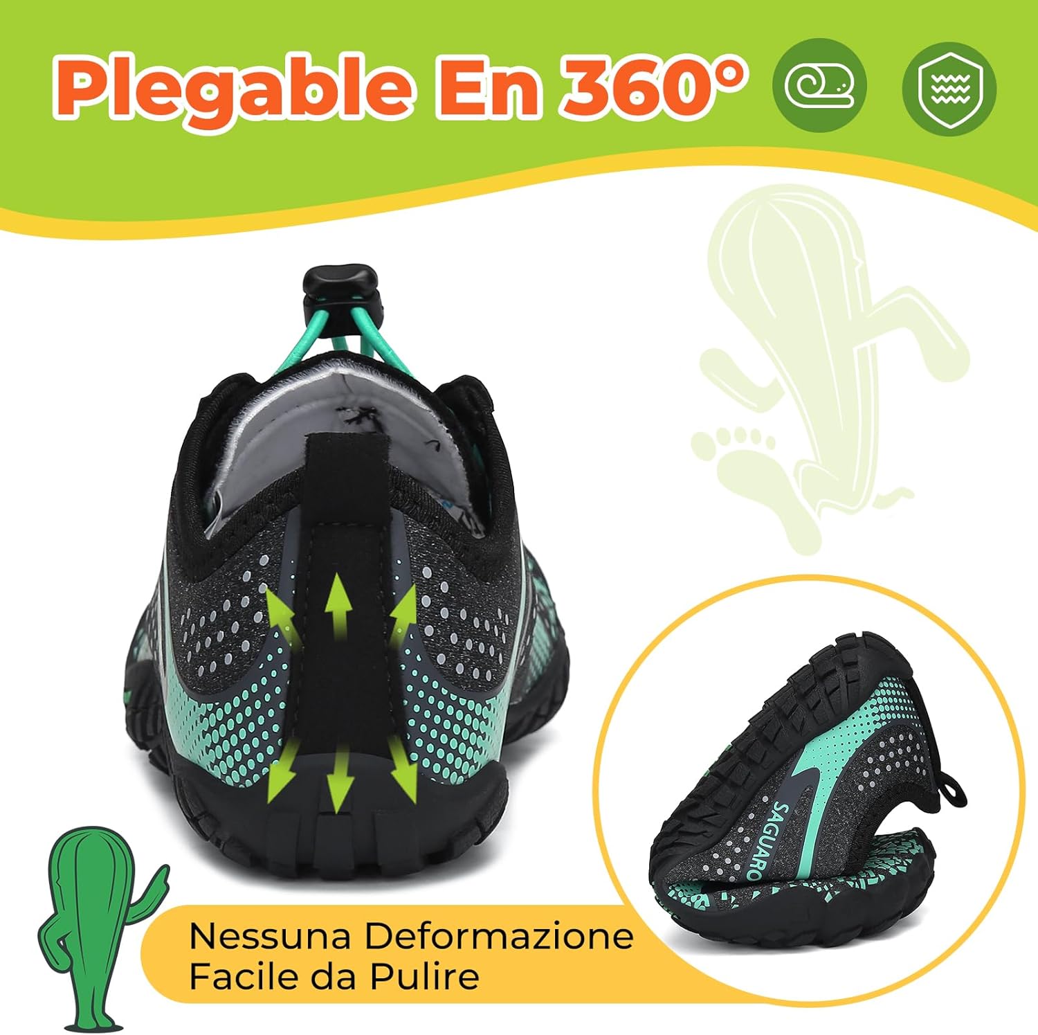 Thumbnail 5 de SAGUARO Barefoot Shoes Bambini Traspiranti, Scarpe Minimaliste per Ragazzi/Ragazze 24-36