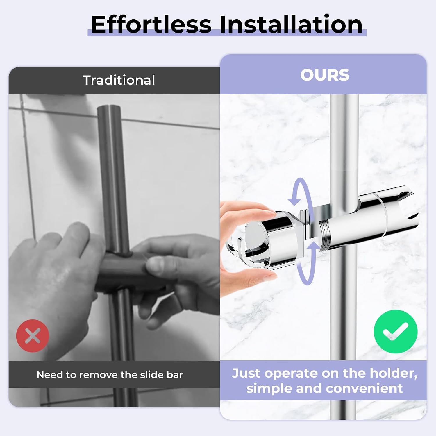 Thumbnail 5 de Alyvisun shower head holder with 2 hooks
