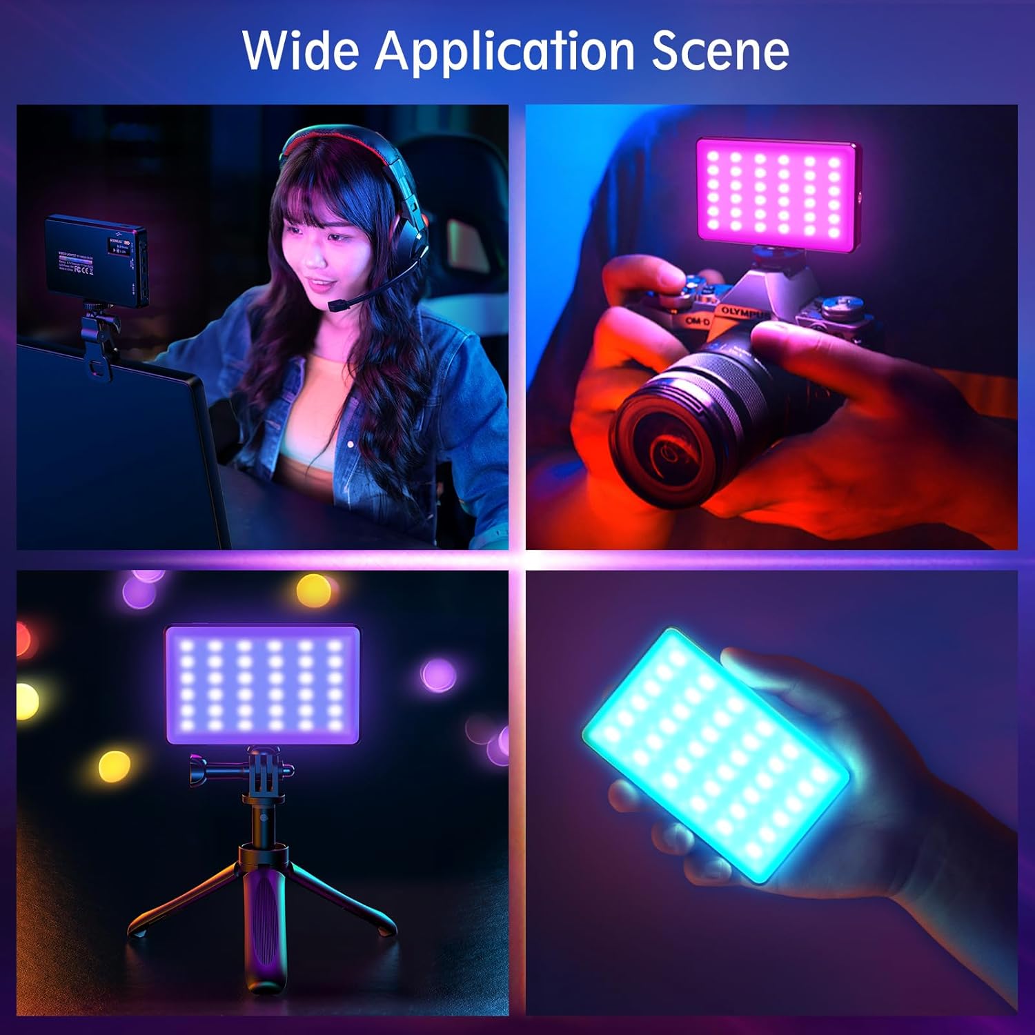 Thumbnail 5 de SEAEYES RGB LED Videoleuchte 2500–9000K