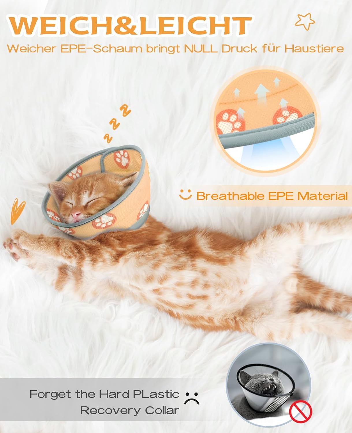 Thumbnail 5 de Supet Halskrause Katze M Orange