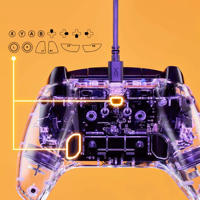 Detalle 2 de HyperX Clutch Gladiate RGB Gamepad para Xbox Series/PC