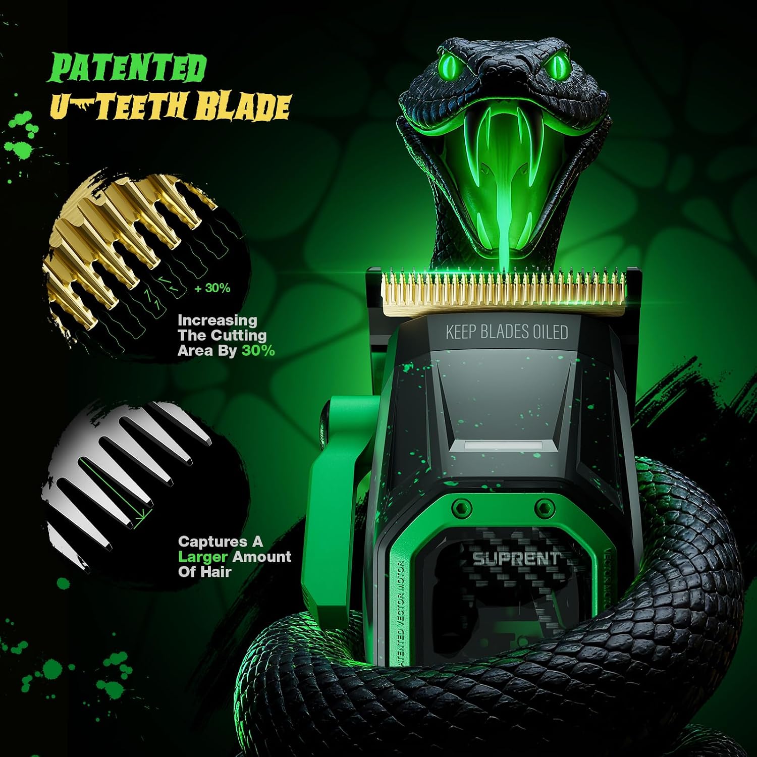 Thumbnail 2 de SUPRENT FANGS Professional Barber Clippers