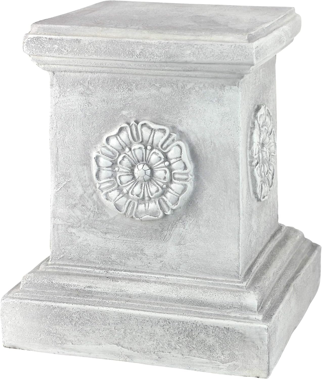 Detalle 2 de Design Toscano CL5194 – postument ogrodowy z rozetą, 33 cm, efekt antycznego kamienia