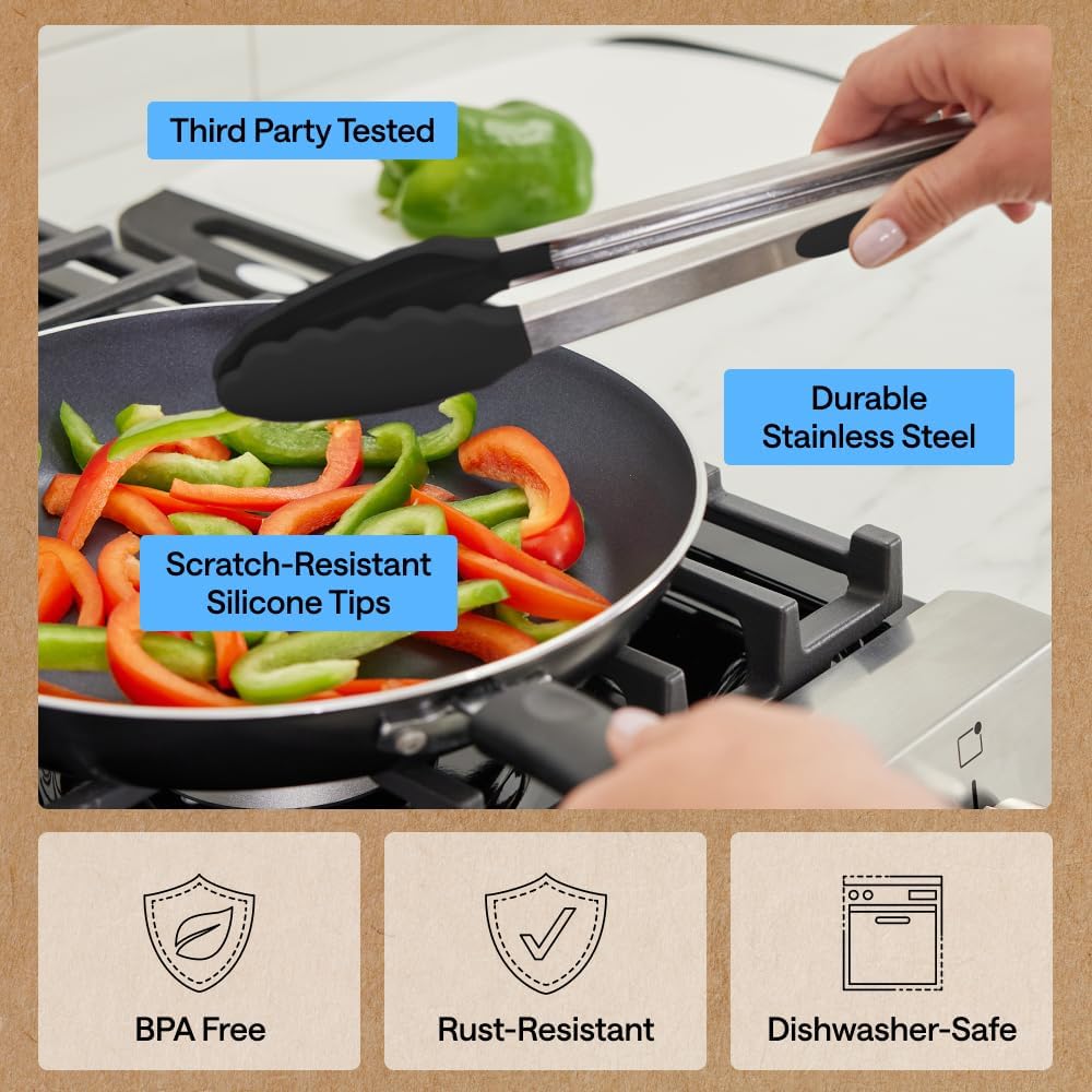 Thumbnail 4 de GORILLA GRIP Kitchen Tongs 7" & 9