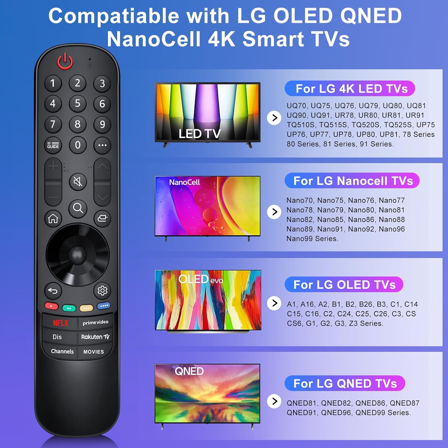Thumbnail 2 de LG Replacement Remote Universal for LG 4K TVs