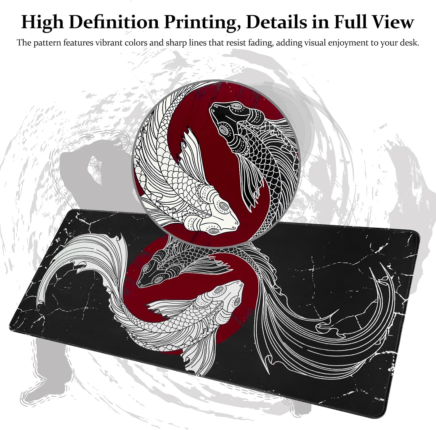 Detalle 2 de Zindoo XXXL Gaming Mouse Pad Large 1200x600mm (Non-slip rubber base)