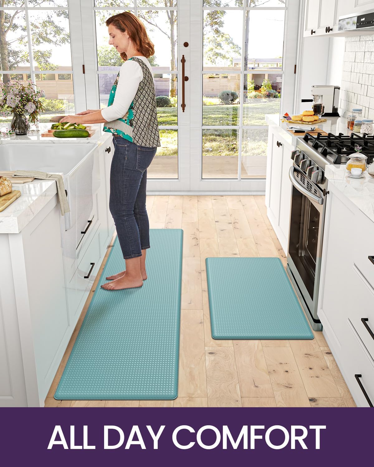 Thumbnail 5 de DEXI Cushioned Kitchen Floor Mats 17x29+17x59 🧽