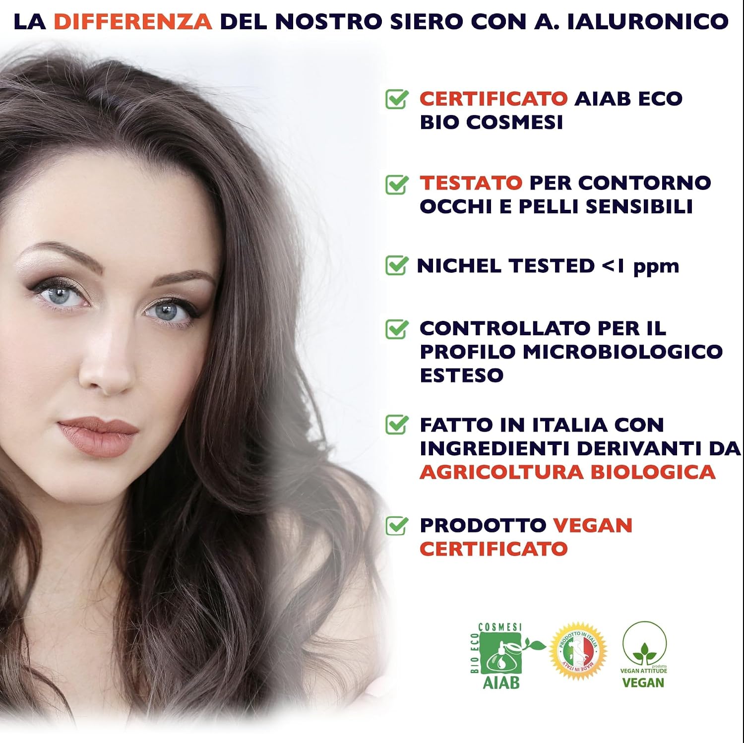 Thumbnail 3 de Bio Siero 60 ml con acido ialuronico 3 pesi, vitamina C e anti-età serale